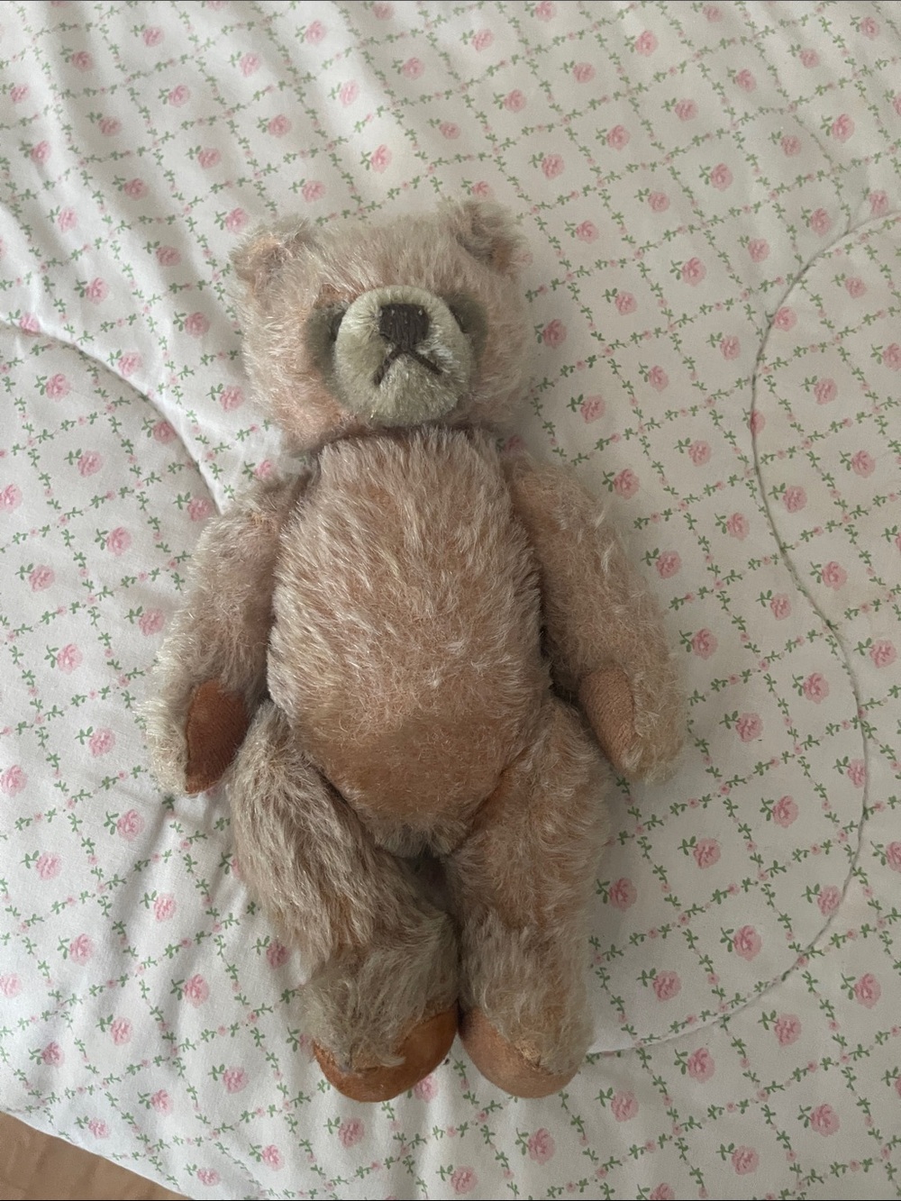 Antique well loved jointed growler steiff teddy bear